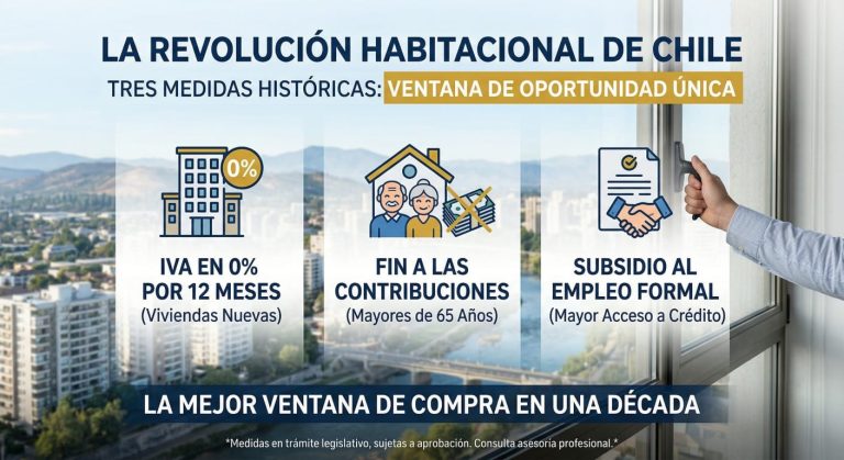 La revolución habitacional de Chile: tres medidas históricas que abren la mejor ventana de compra en una década